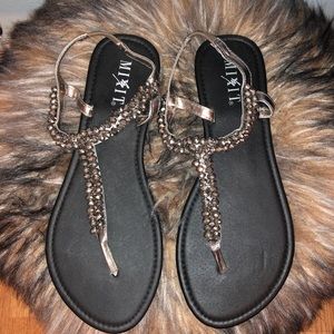 Pre-loved beaded Mix It sandals
